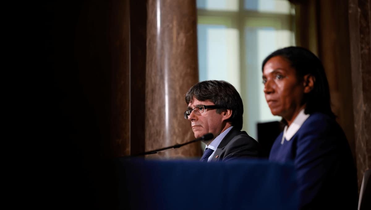 Delcy y Puigdemont
