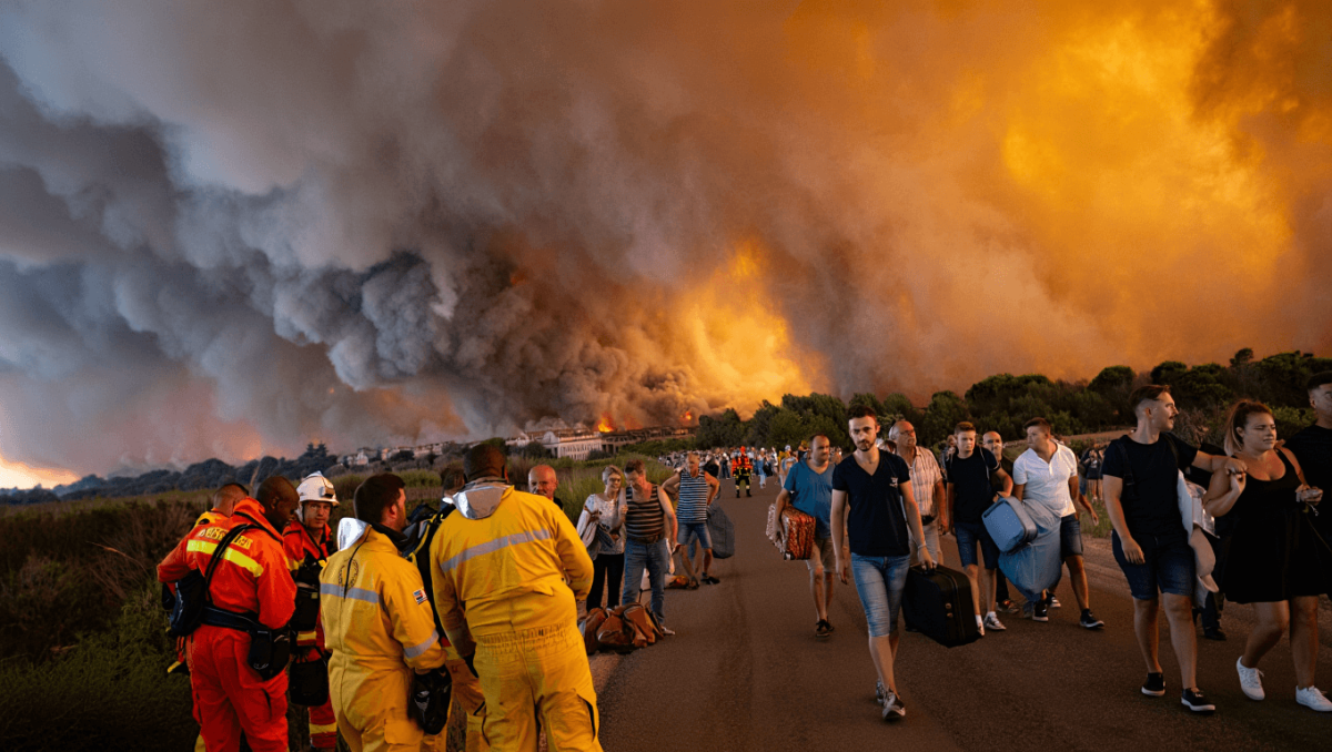Los incendios en el sur de Francia avanzan hacia Burdeos: 98.000 hectáreas quemadas y casi 200.000 evacuados