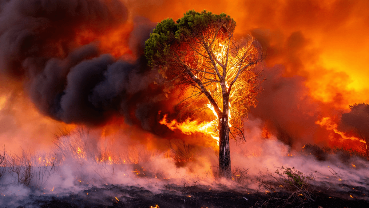 Mapa de los incendios activos hoy en España